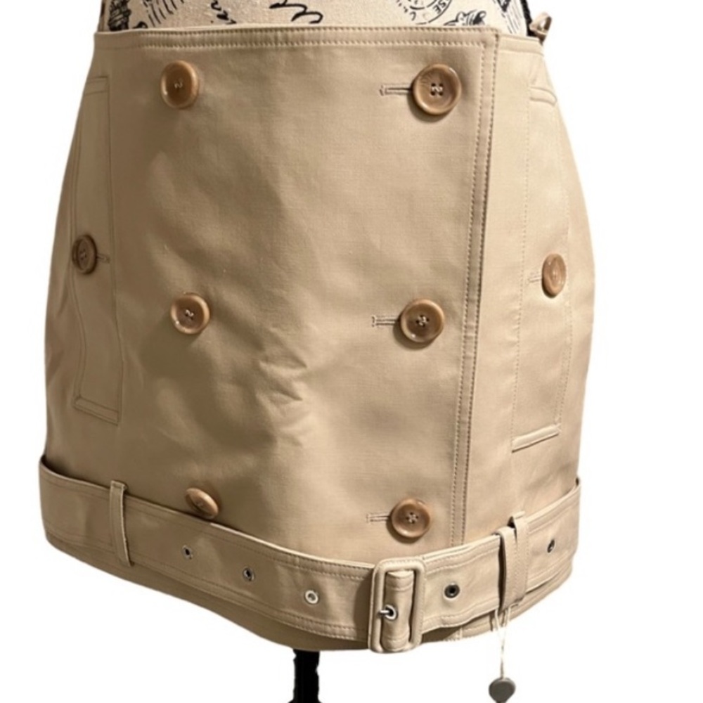 AUTHENTIC Burberry Soft Fawn Belted Wrap Skirt